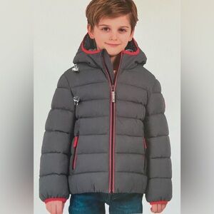 Gerry Kids' Boys Jersey Lined bubble Jacket Grey( Iron)